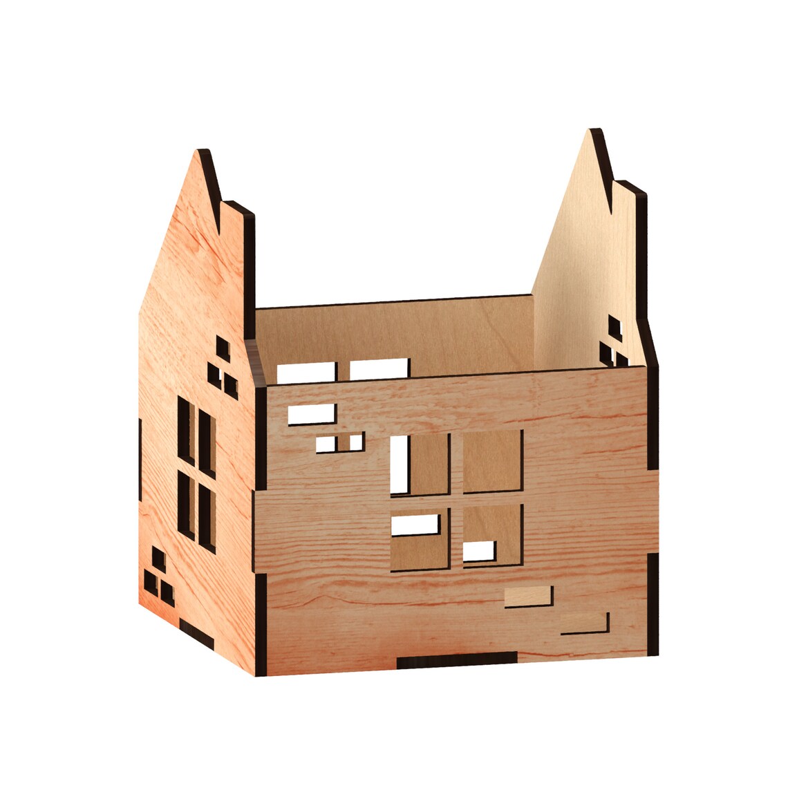 House Box Laser Cut Files laser cut template laser cut Etsy