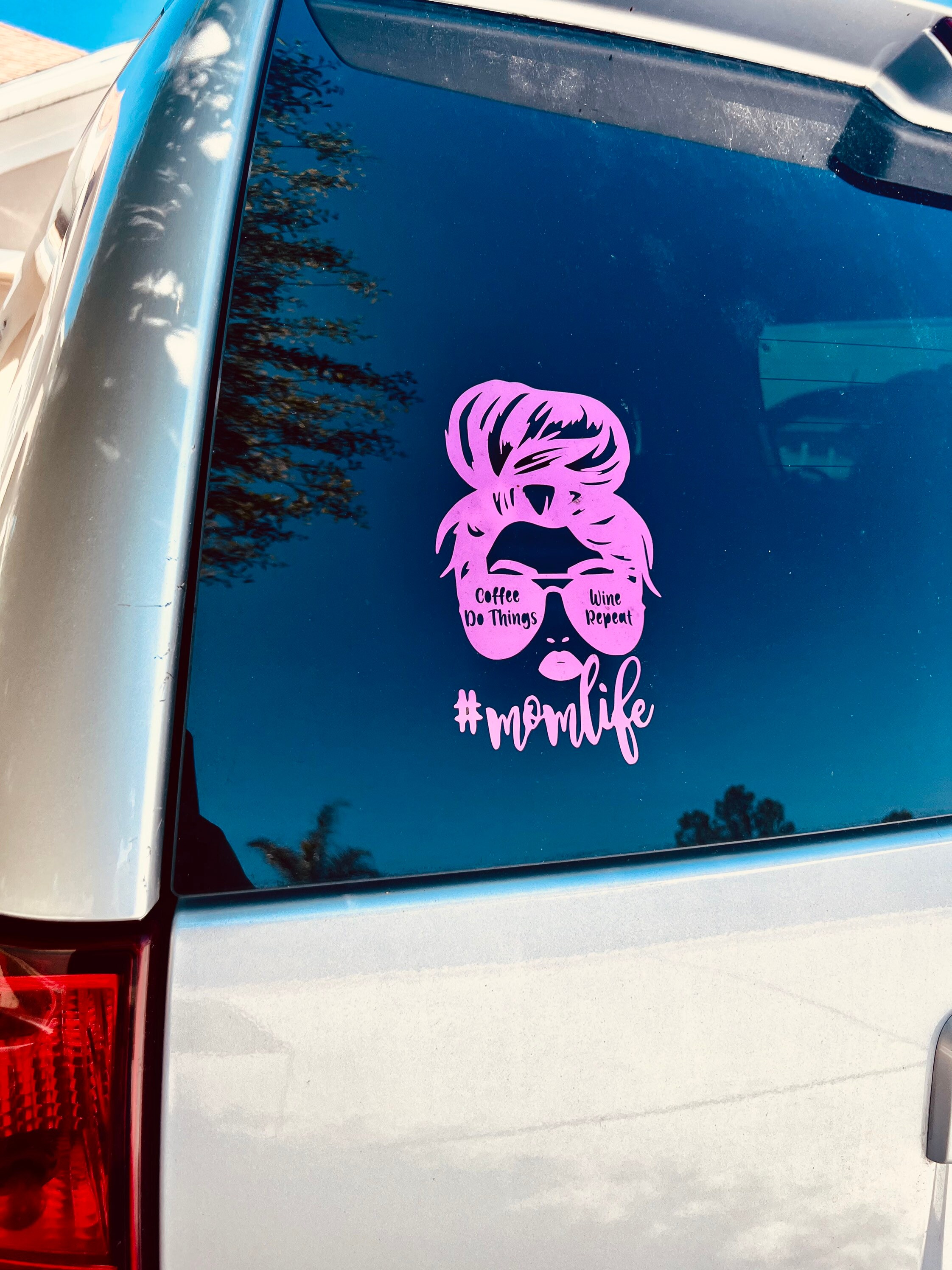 Mom life window decal deals