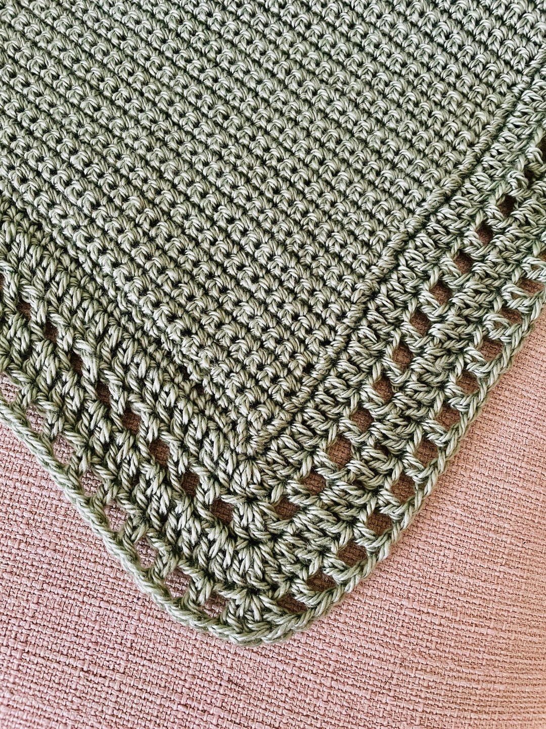 Beautiful Sage Green Baby Blanket Etsy
