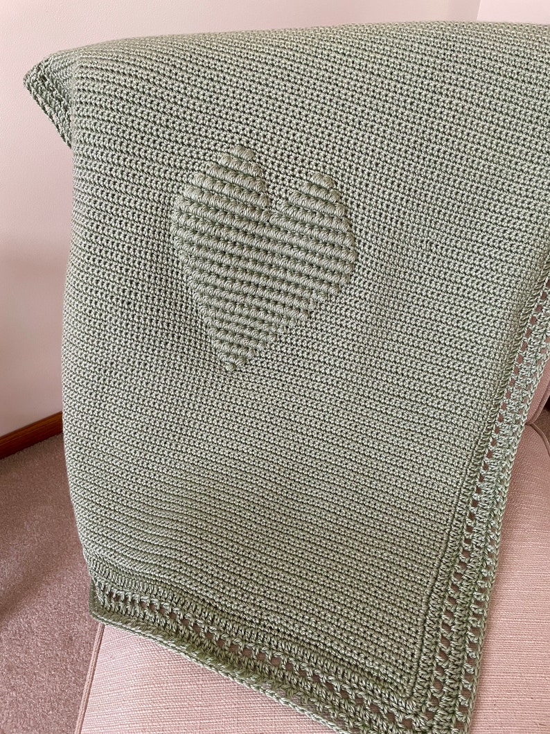 Beautiful Sage Green Baby Blanket Etsy