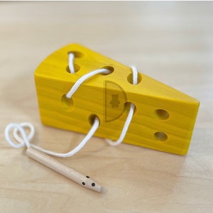 Wooden Cheese Lacing Toy| Educational Learning Toy