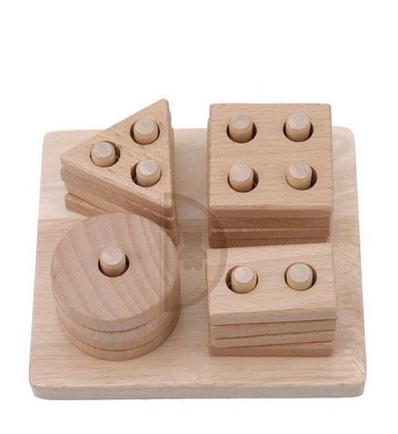 Building Block Set Natural Wood Toy, Montessori Toy, Educational Toys, Wooden  Toy, Wood Toy, Waldorf Toy, Toy for Kids 