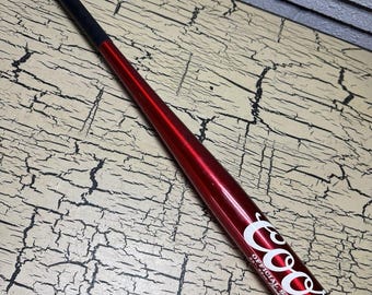 Vintage Coors Light Shiny Red Silver Bullet Softball Bat Baden SB33-02 33in 32oz