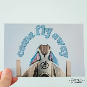 Venez vous envoler - Cartes postales magiques | Carte postale Paillettes et bonheur