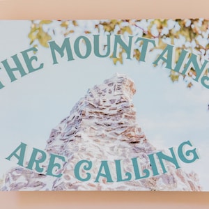 Les montagnes vous appellent - Cartes postales magiques | Carte postale Paillettes et bonheur