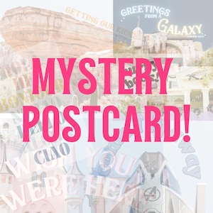 Cartes postales magiques MYSTÈRE | Paillettes et bonheur | Cartes postales Lieux magiques
