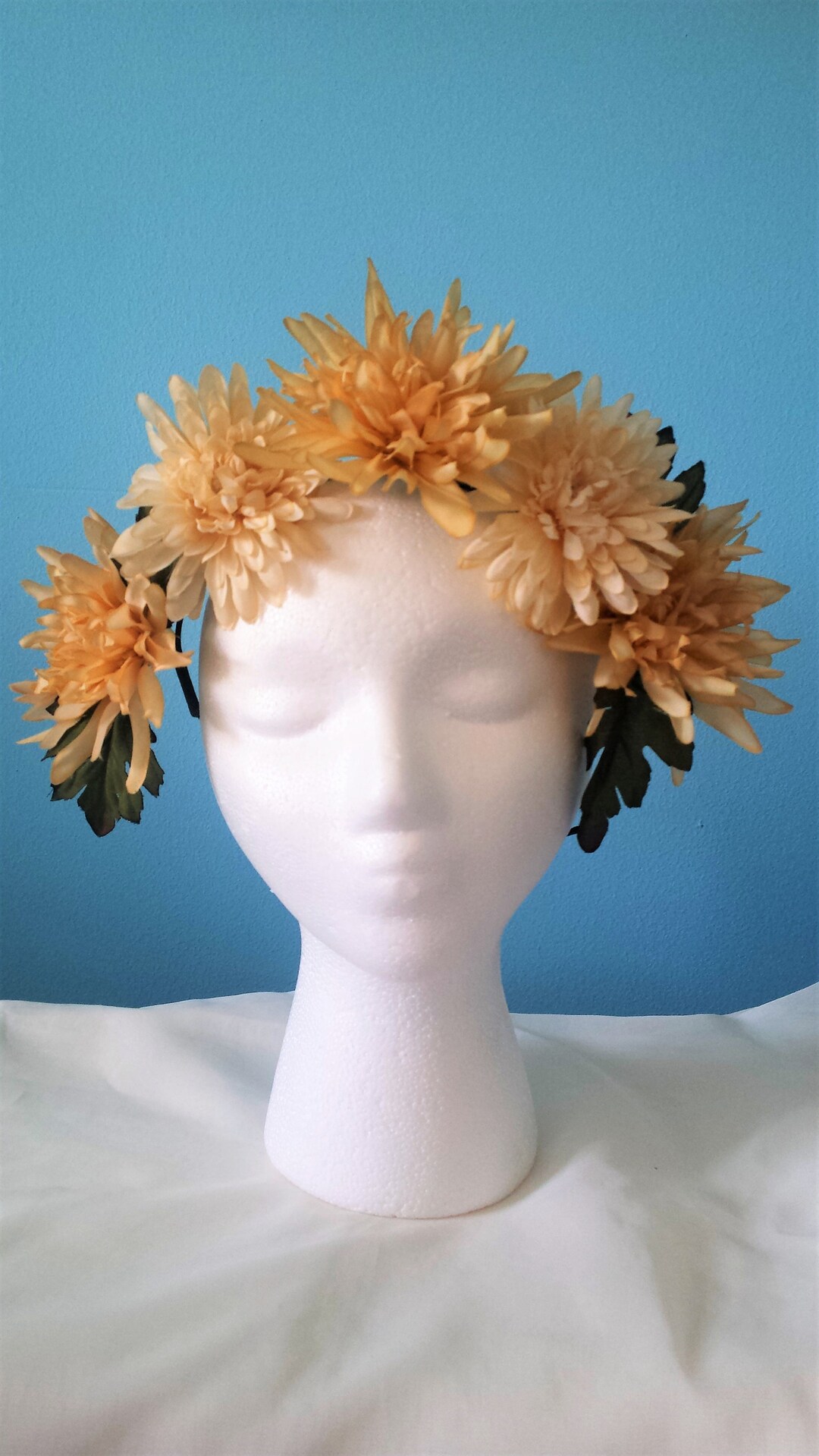 Champagne Flower Crown Etsy