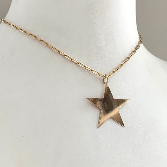 Classic Star With Five Points Large Flat Charm Pendant Only - Etsy