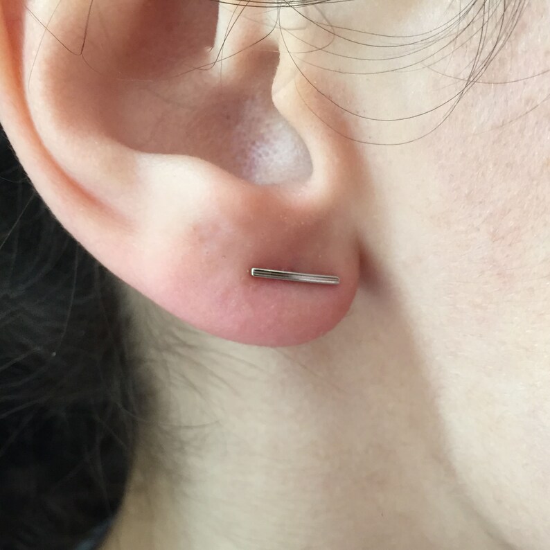 thin gold bar earrings