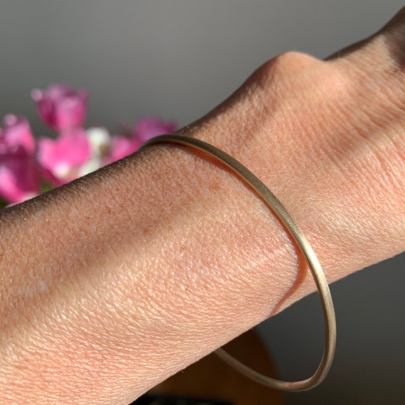 18k solid gold bangle deals