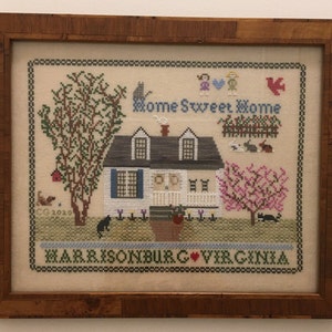 Home Sweet Home, by Town Designs Cross Stitch, Counted Cross Stitch Pattern/Chart Pack