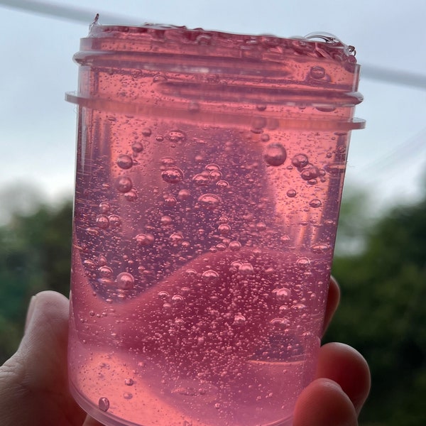 Rose Water Coated Clear Slime 4 oz slime