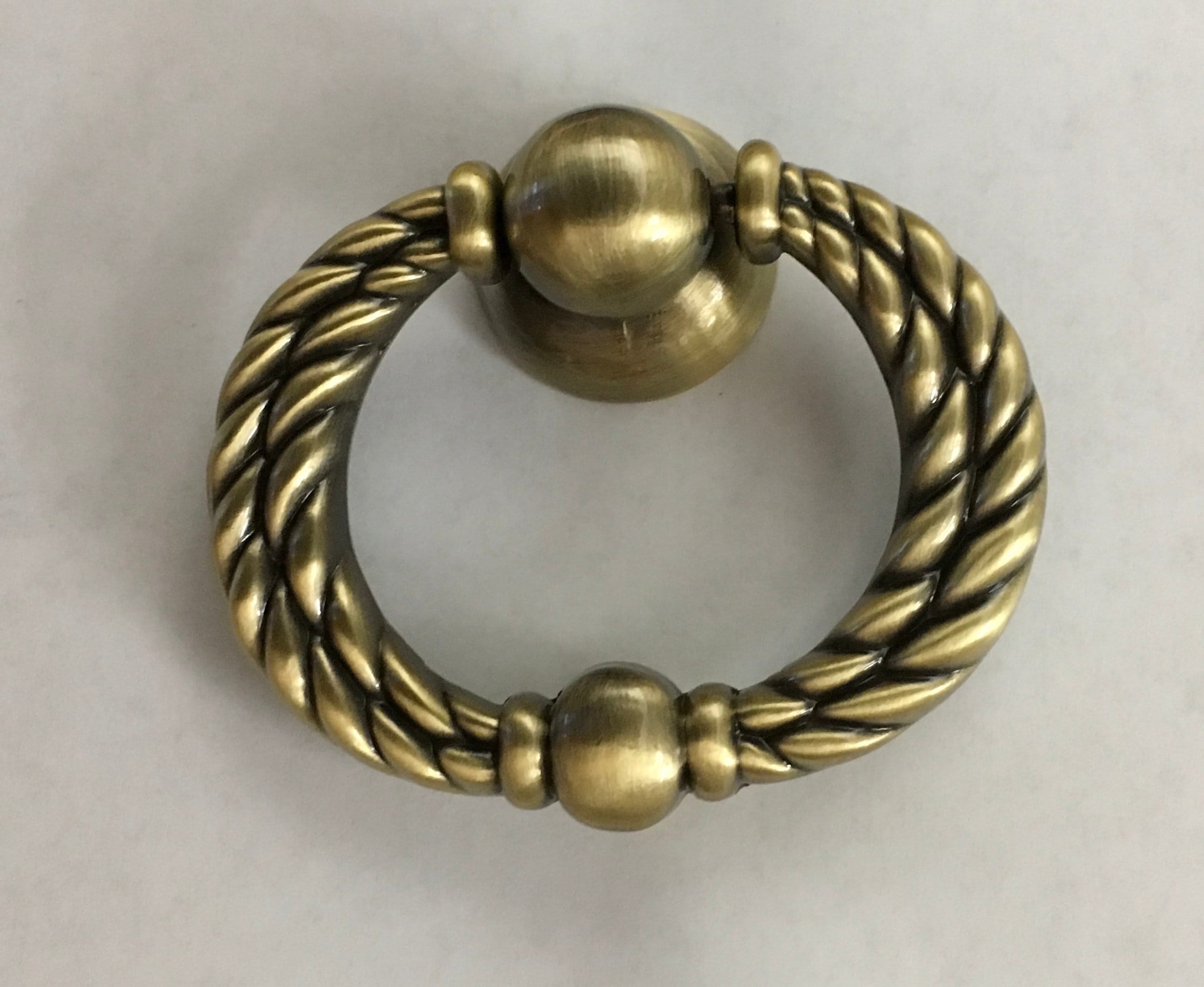 Antique Brass/Bronze Rope Bale Dresser Chest Buffet Pull Etsy