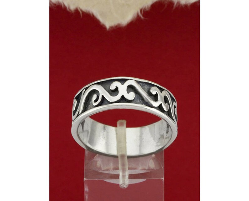 925 Sterling Silver RingHandcrafted Silver RingSterling Silver RingBandRingR141