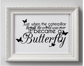 Just When the Caterpillar | Etsy