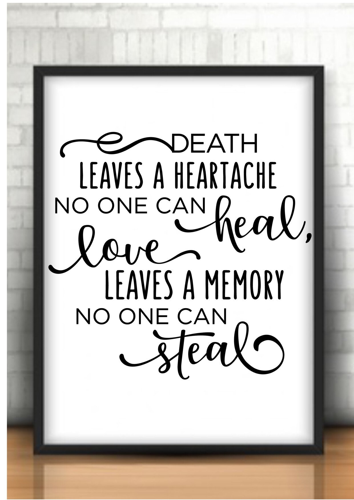 Death Leaves A Heartache No One Can Heal - Upload Image - Personalized Acrylic Plaque