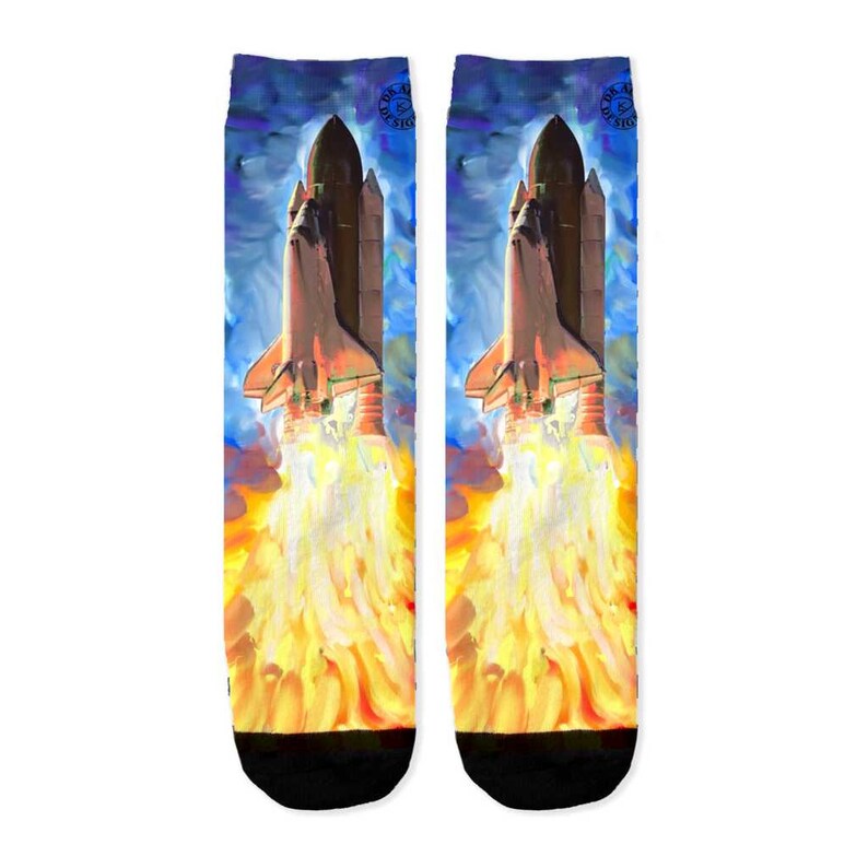 Space Shuttle Crew Socks Space Socks