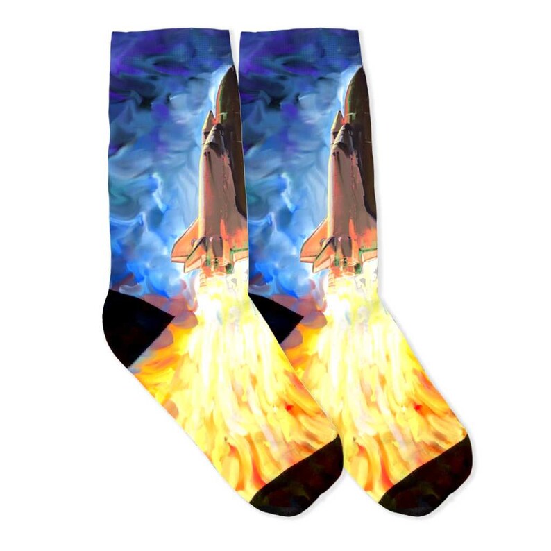 Space Shuttle Crew Socks Space Socks