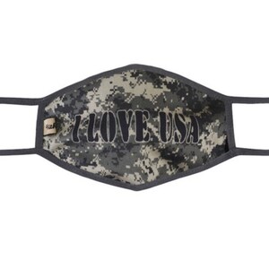 Adult Fabric Face Mask - Facemask - USA Camo Army