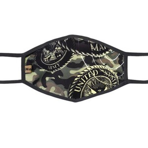 Adult Fabric Face Mask - Facemask - USA Marine Army Military