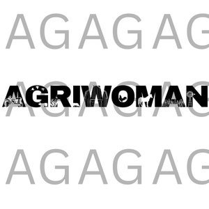 Agriwoman, Agriwoman Design, RancHer, SVG, PNG, Téléchargement instantané