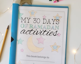 30 Days of Ramadan Activity Book, Printable, Muslim Kids