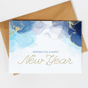Carte de voeux de nouvel an à imprimer,