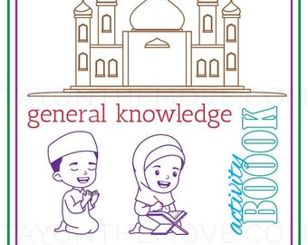Islamic General Knowledge Book for Muslim Children, Printable, Muslim Kids, Ramadan Activity