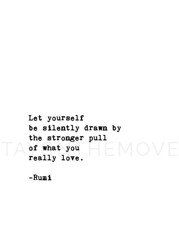 Rumi Let Yourself Be Silently Drawn Inspirational Quote Printable Let Yourself Be Silently Drawn | Etsy Italia