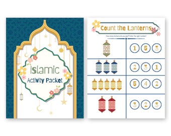 Islamic Activity Packet, Printable, Muslim Kids