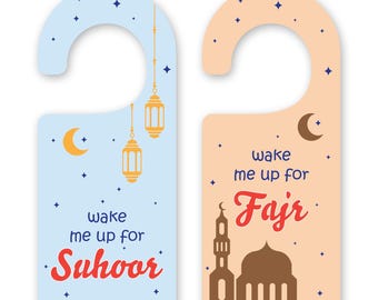 Ramadan Door Hanger for Kids, Suhoor, Fajr
