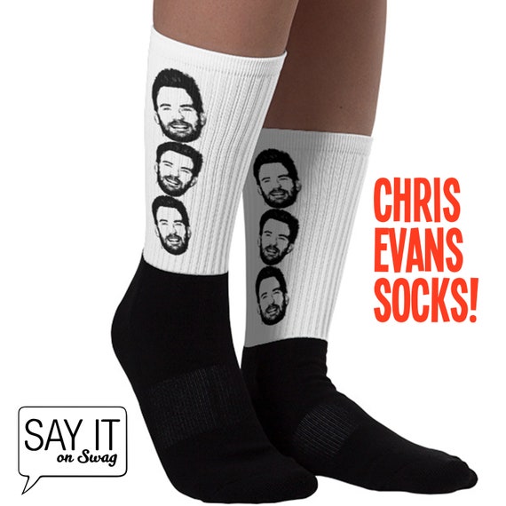 Funny Chris Evans Socks | Etsy