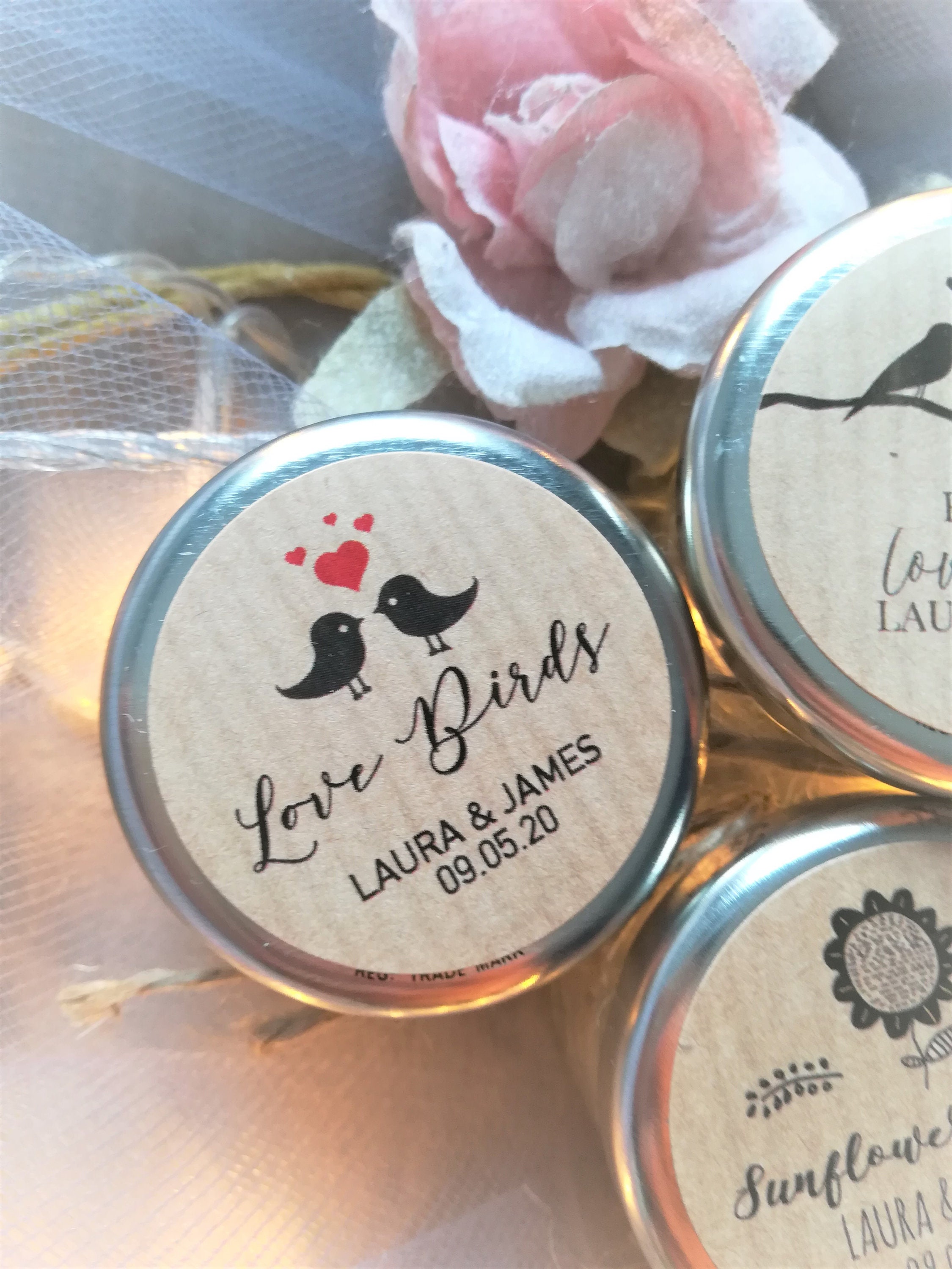 Bird Seed Wedding Favours Personalised With Names and Etsy