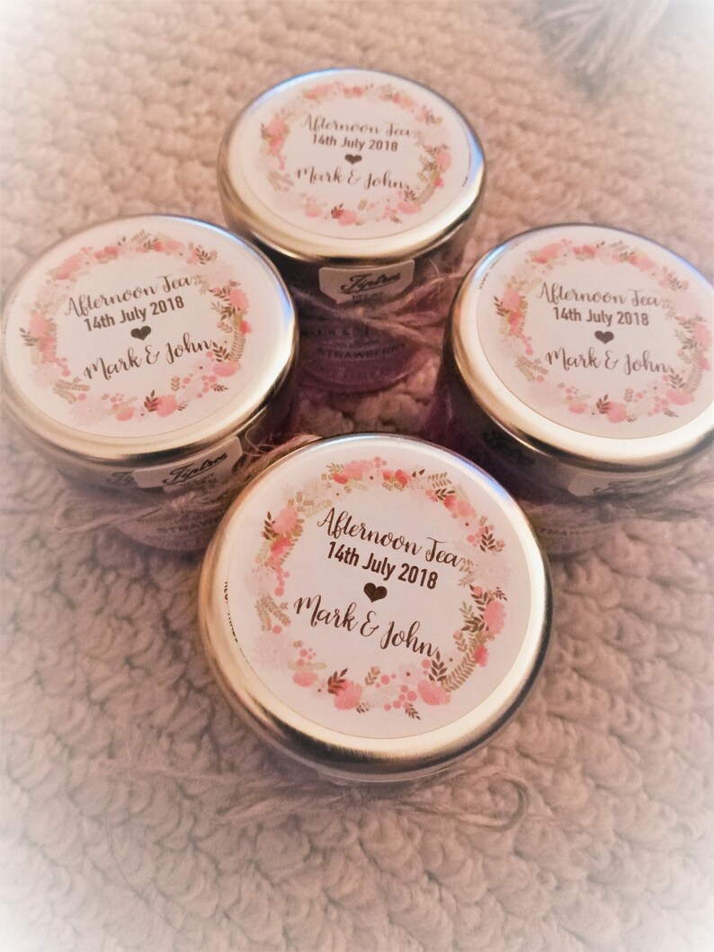Personalised Candle Wedding Favours in Upcycled Jars Using Etsy