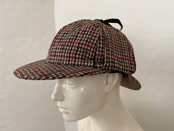 Deerstalker Hat Tweed Headwear With Ear 