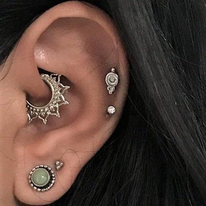Tribal outlet daith jewelry