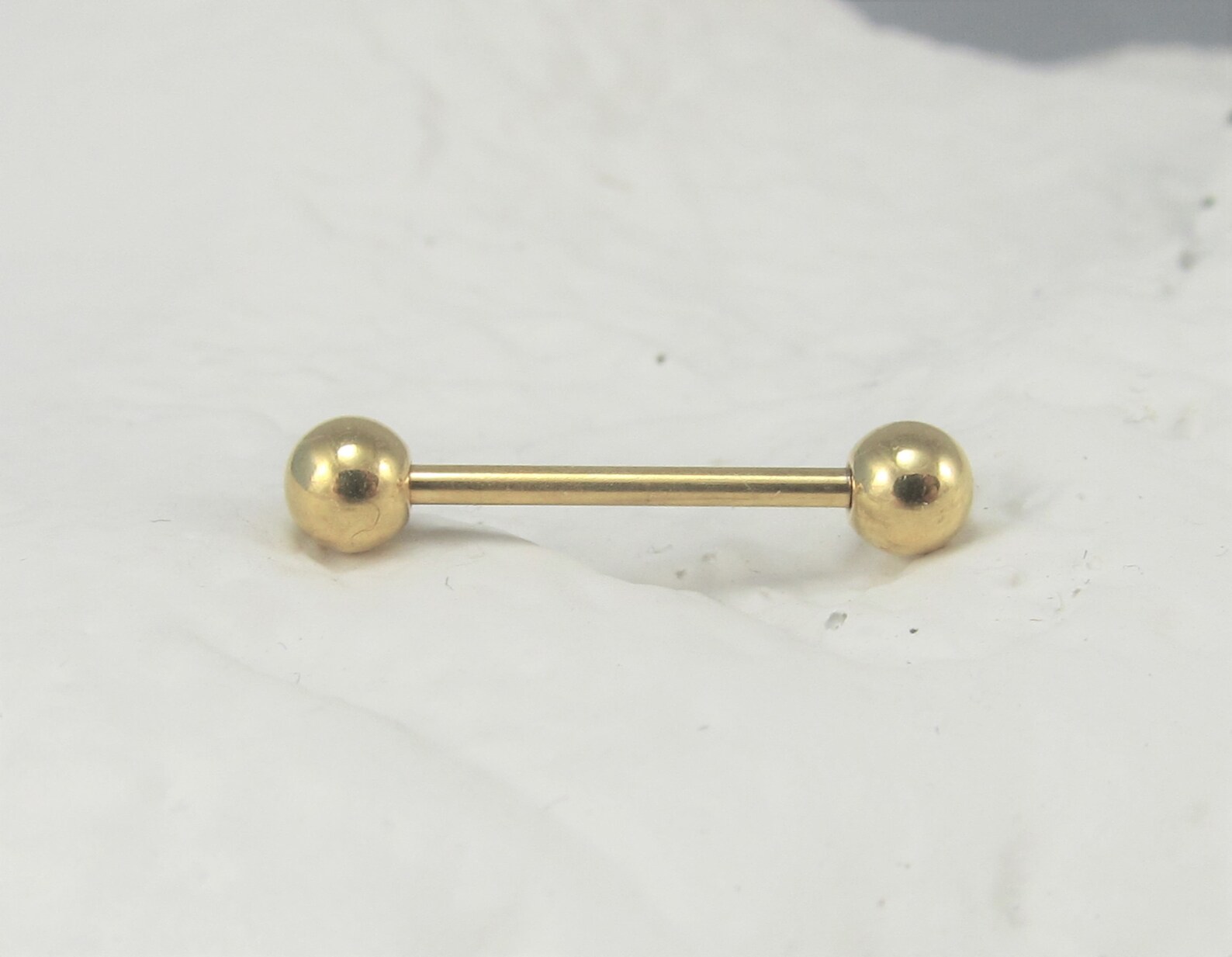 16G Golden Nipple Piercing Surgical Steel Barbell..8mm..10mm Etsy