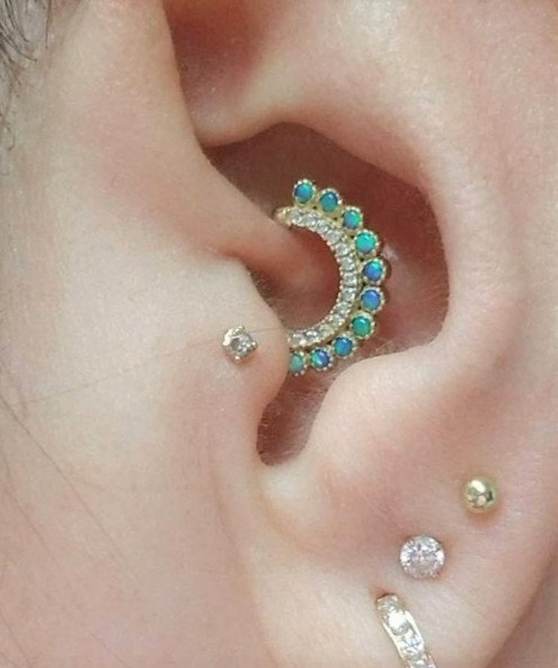 gold daith piercing
