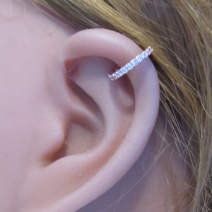 Rose Gold Plated Helix,Cartilage Eternity Bendable Hoop Ring..18g..5/16..(8mm)