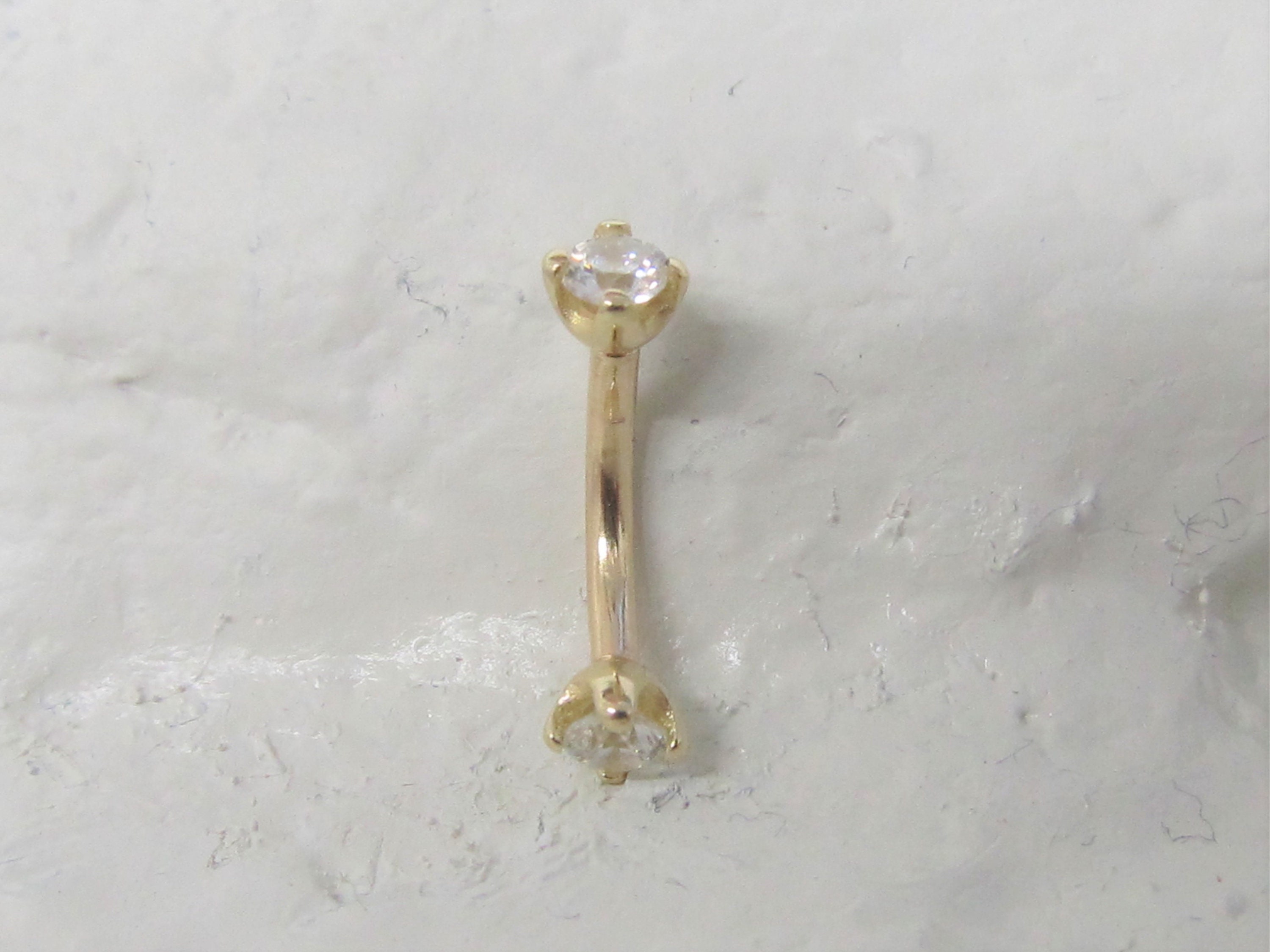 14k Solid Gold Daith Piercing,daith,internally Threaded