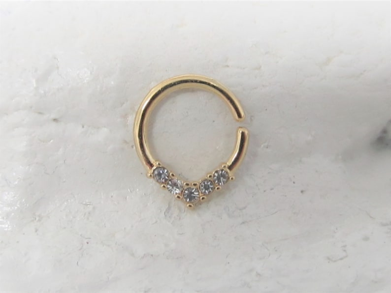 Gold Plated Daith Piercing 5cz Bendable - Etsy