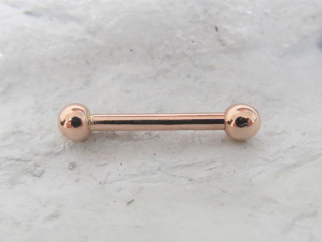 9ct rose gold nipple best sale bars