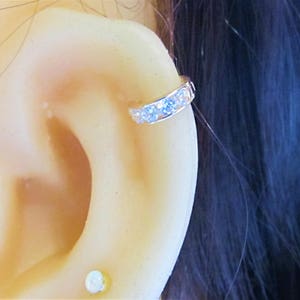10k Solid Rose Gold Cartilage Earring 18g..8mm