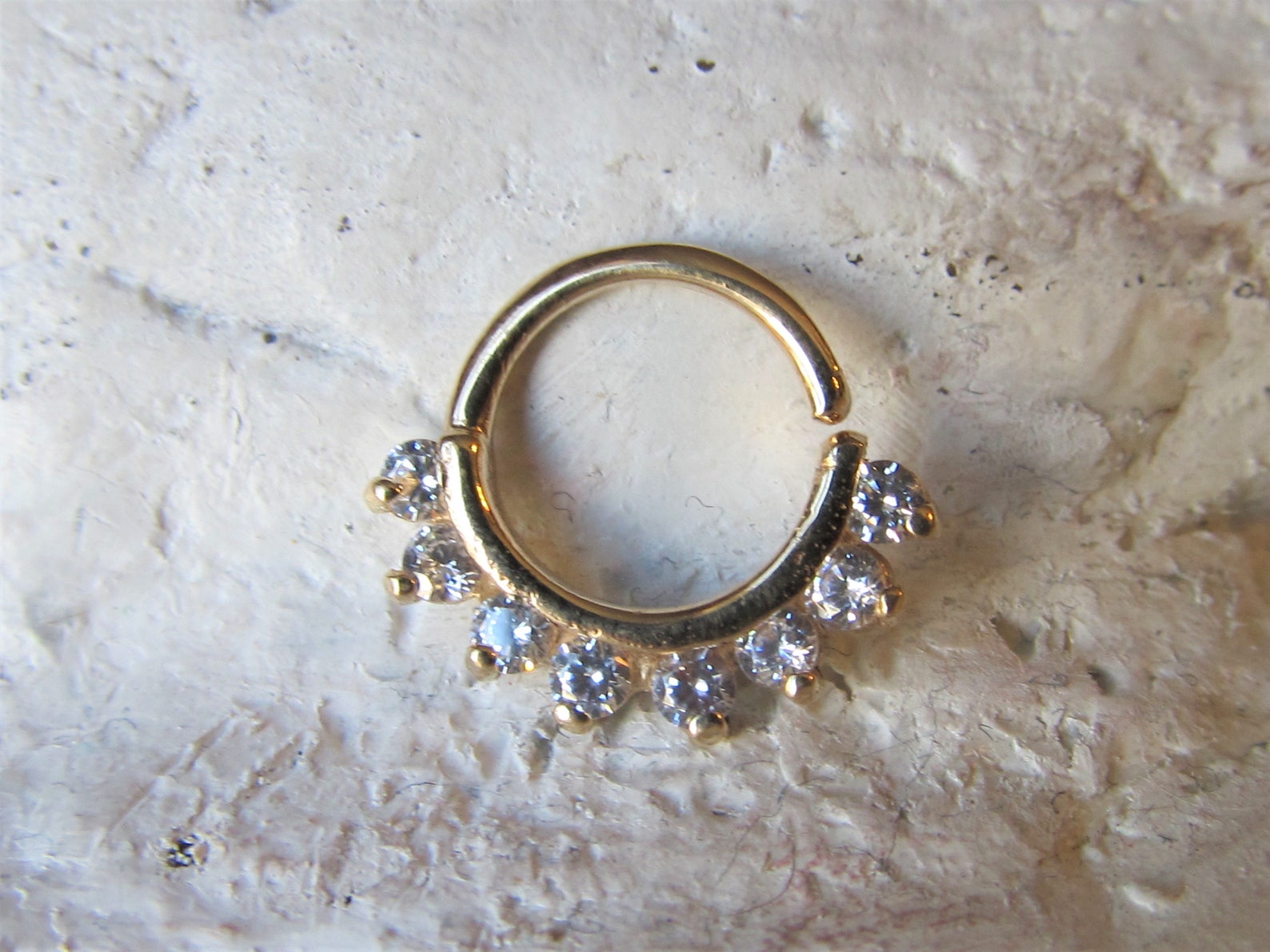 gold daith piercing