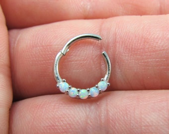 Opal Daith,Septum Clicker..16g(1.2mm)..9.5mm..Surgical Steel
