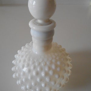 Flakon perfum Fenton z korkiem Hobnail Opalescent