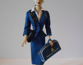 Vintage American Airlines Stewardess 0984 (1961-1964) Complete, Doll not Included just Modeling