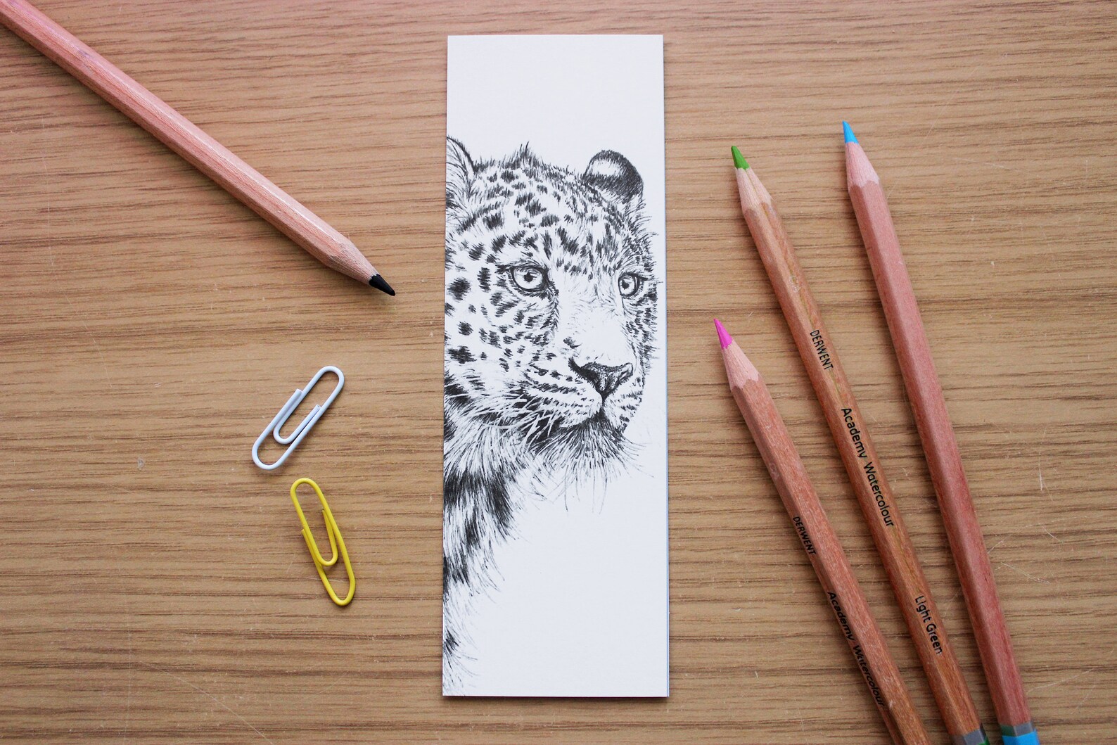 Leopard Bookmark Print Colour-in Bookmark Kids Colouring - Etsy