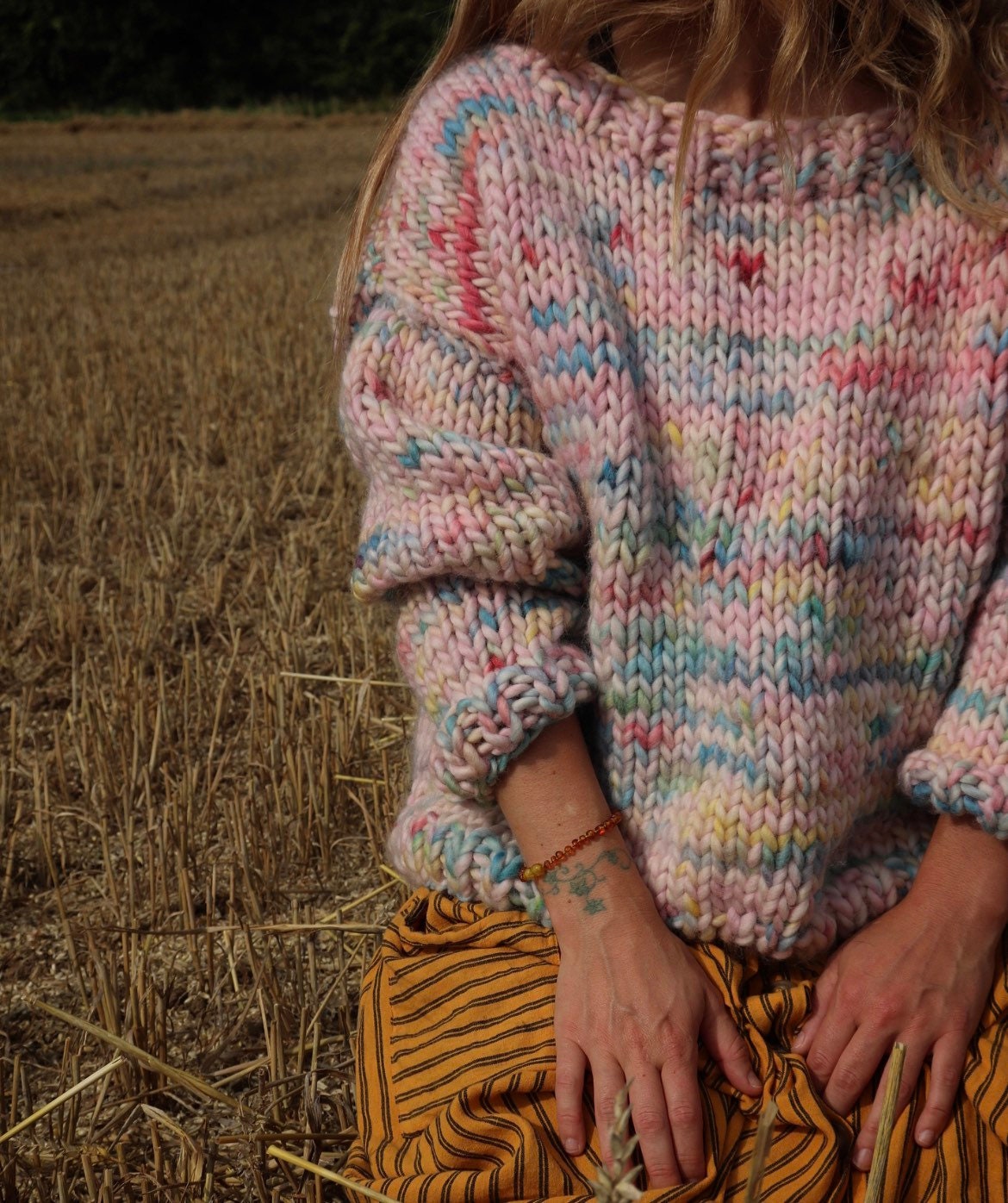 Adult 'Big Cozy' Sweater. Knitting Pattern.