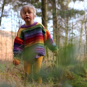 Rainbow Sweater - Etsy